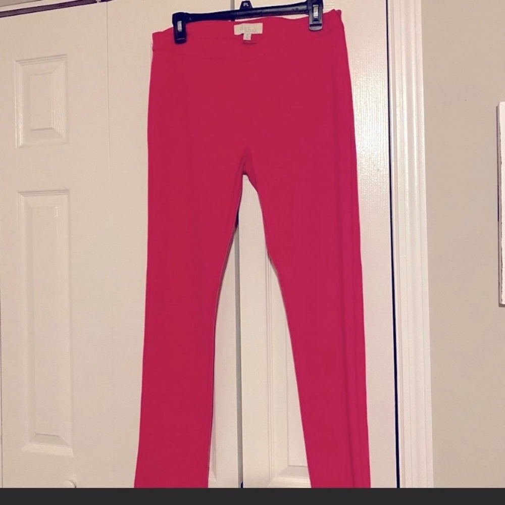 Pink high rise pants